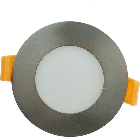 Spot Encastrable Led Inox Downlight Panel Extra-plat 5w Blanc Neutre 4000k - Digilamp (1/5)