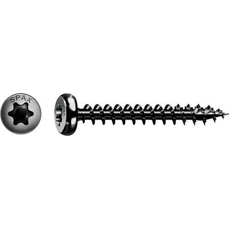 Vis à tête fraisée SPAX®, BLAX galvanisée, Filetage partiel, 5x100mm, Cond. : 100