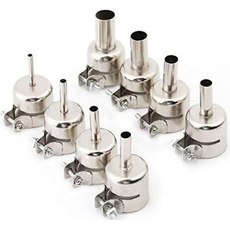 Set di 8 ugelli per pistola termica, bocchini per stazione di saldatura ad aria calda, strumenti di riparazione, 3/4/5/6/7/8/10/12 mm (1/5)