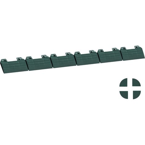 Scivolo aggancio maschio mm 600x52x13 giunzione ad incastro per pavimento drenante in polipropilene