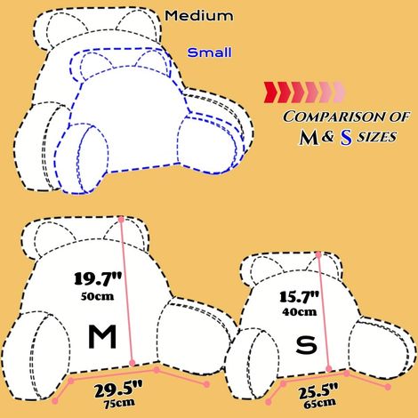 1-Pack - Oreiller, oreiller de lecture pour dossier de lit, oreiller lombaire moelleux, avec taie d'oreiller lavable, avec accoudoirs, convient pour s'asseoir, se détendre, regarder la télévision, jou (1/5)