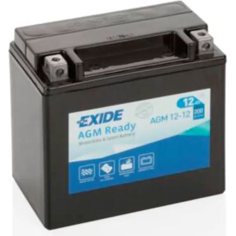Batería De Moto Exide AGM12-12 (12V 12Ah)