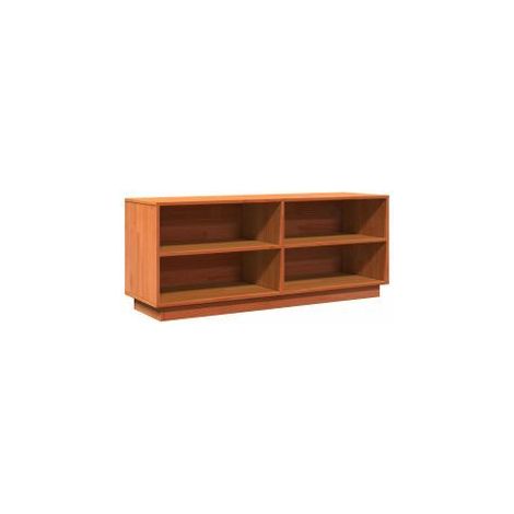 Armoire à chaussures cire marron 110x34x45 bois pin massif (1/5)
