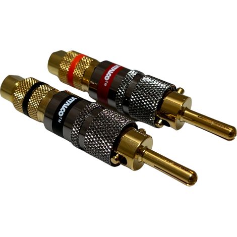 Conector banana profesional de 6 mm para altavoces, juego de 2, vitalco (WG1) (1/5)