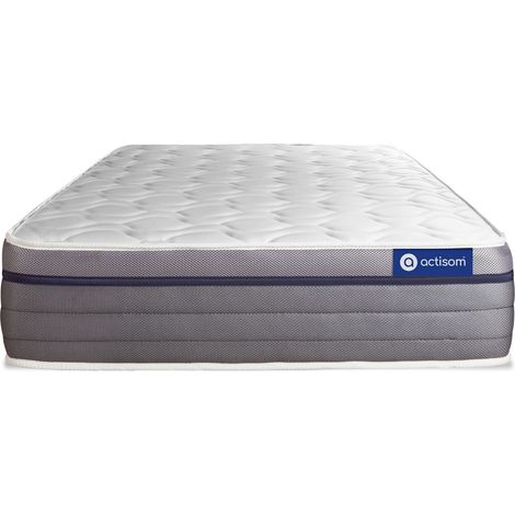 Colchón blanco con látex y espuma viscoelástica 70 x 200