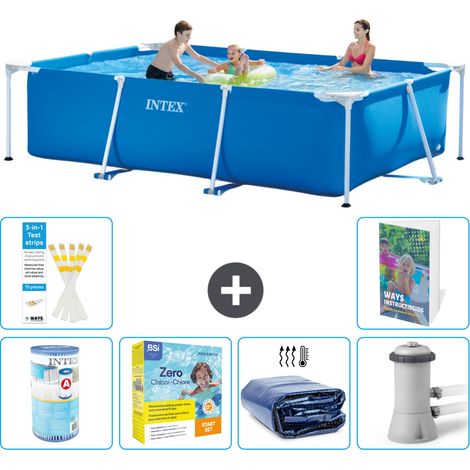 Rechteckiger Frame Pool - 300x200x75 cm - 7-teilig S50