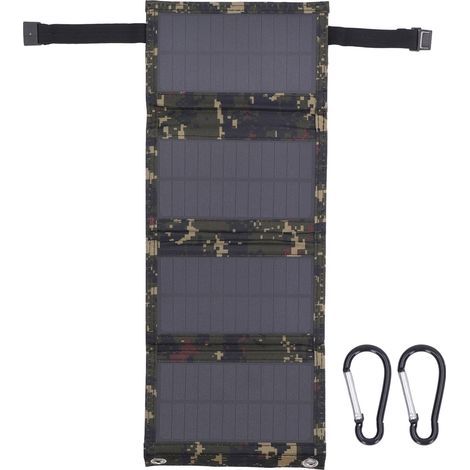 Professionelles 20-W-Solarpanel: Effizientes, wasserdichtes, vierfach faltbares monokristallines Silizium-Solarpanel für Outdoor-Camping (1/5)