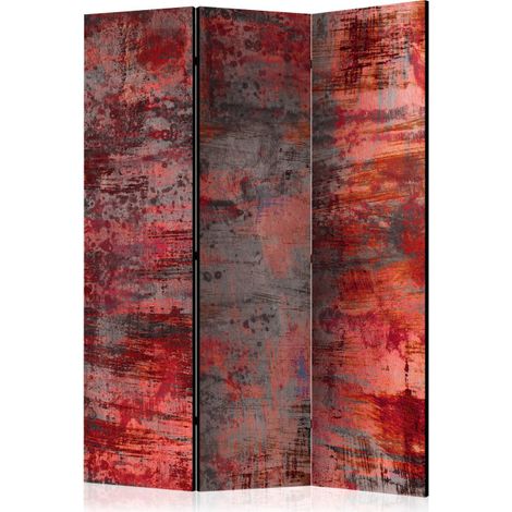 Paravent 3 Volets "Red Metal" 135x172cm (1/2)