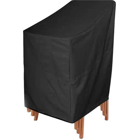 Housse de Chaise - Tissu Oxford 210D - Impermeable Coupe-Vent Resistant UV - Pour Chaise de Jardin Terrasse Extérieur - 65 x 65 x 80/120 cm (1/4)