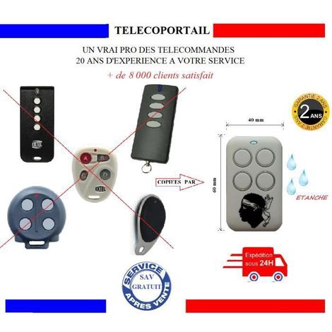 EXTEL - TELECOMMANDE COPIEUSE MULTIFREQUENCE CORSE EXTEL ATEM 2, 3, 4, WEATEM5, LIFTI ... - BIP PORTAIL (1/2)