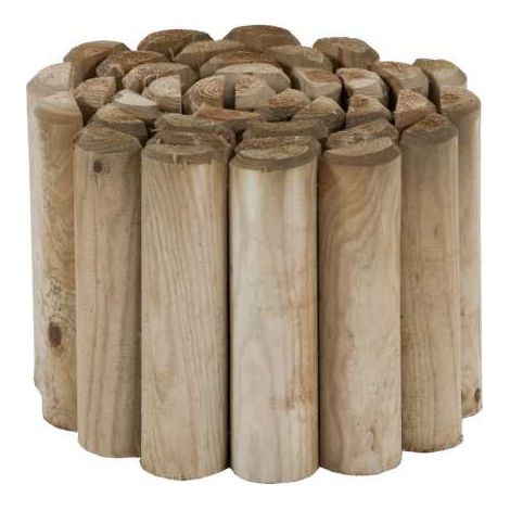 Pircher Bordura Arrotolata in Legno di Pino Naturale - 200x20 cm