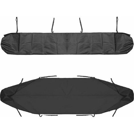 SHINING HOUSE Funda antipolvo para toldo, 4,5 m, color gris, para patio, protección impermeable para invierno, color negro (1/5)