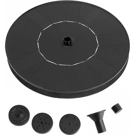 Fontaine flottante solaire créative avec pompe à eau pour jardin, bassin, piscine et aquarium, 180 L/h, 1,4 W