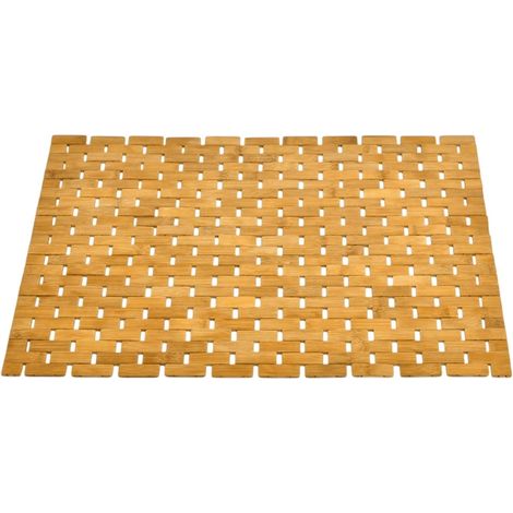 Tapis de bain en bois, tapis de douche naturel, tapis de bain tapis de bain résistant, tapis de douche en bois non rayé avec tapis de bain en bois naturel imperméable (1/5)