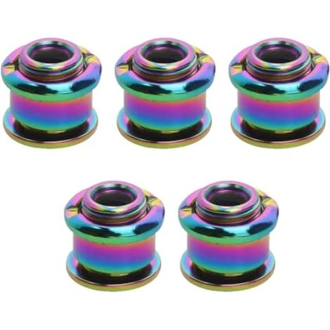 5 boulons + écrous M8 acier pour plateau simple vélo route VTT BMX MTB (1/5)