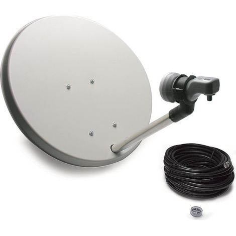Metronic 528100 antenna per satellite 10,7 - 12,75 GHz Nero, Bianco (1/2)