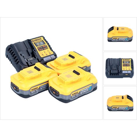 Set di avviamento DeWalt DCB 1104 H3 12 V / 18 V 3x batteria Powerstack 5,0 Ah + caricabatterie DCB 1104 (1/5)