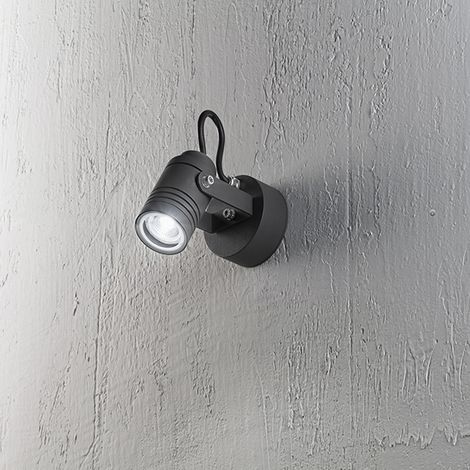 Walker faretto alluminio antracite opaco 1 luce attacco GU10 IP54