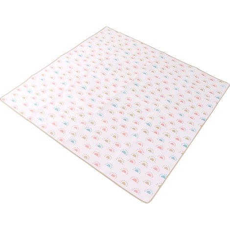 Tapis de sol multifonctionnel, portable et imperméable pour chaise haute bébé, idéal pour la maison, les pique-niques et les activités de plein air. (1/5)