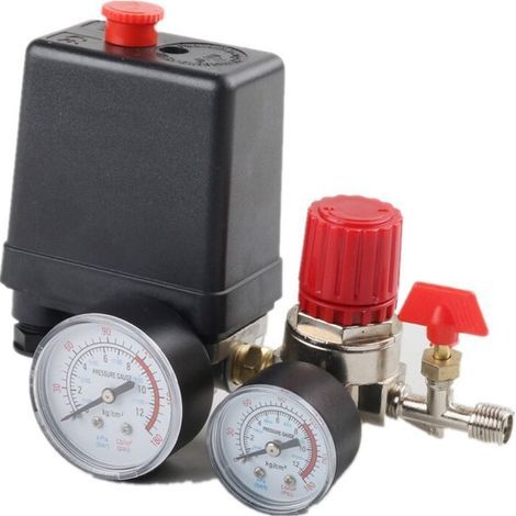 Compresseur d'air pressostat valve pressostat compresseur d'air avec manomètre régulateur (1/3)