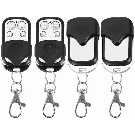 Telecomando universale a 4 canali, confezione da 5 - 433 MHz, compatibile con porte da garage, auto, sicurezza, domotica, antifurto, alta qualità (1/5)