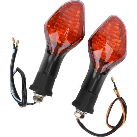 Lot de 2 clignotants avant pour moto (orange/rouge) pour CB500X, CB1300, NC700 (2013-2020) (1/5)