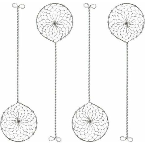 Juego de 5 coladores de fondue de acero inoxidable - Espumaderas para fondue de 6,5 cm x 23,5 cm (1/5)