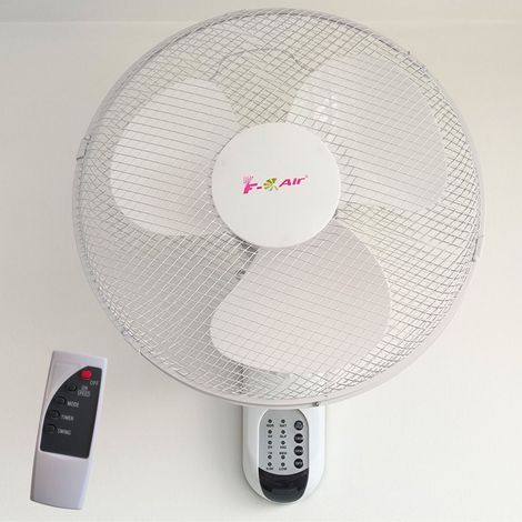 Ventilatore da parete da 50 W con 3 velocità e telecomando