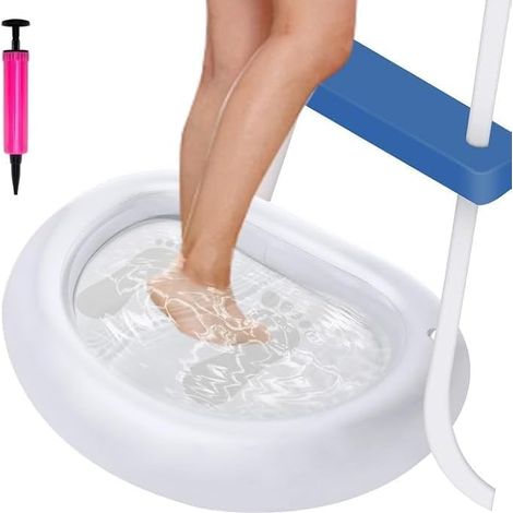 87 x 65 cm - Pédiluve Gonflable - Plateau de Bain de Pieds pour Piscine Spa (1/5)
