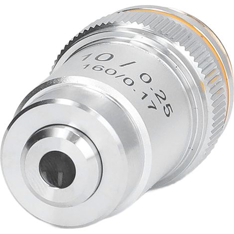 195-mm-Achromat-Objektiv, 10-fache Vergrößerung, leistungsstarke Mikroskoplinse, 20,2-mm-Anschluss, hochpräzise Optik (1/5)