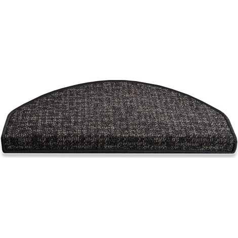 Stufenmatte Bermuda Grau Halbrund
