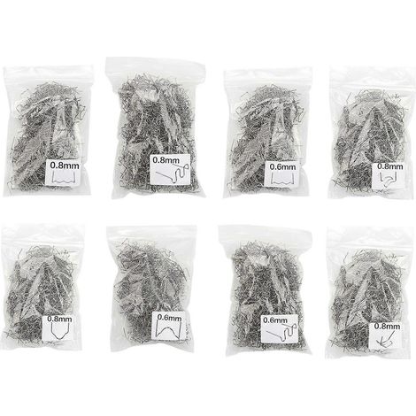 Kit de réparation automobile en plastique de 800 pièces avec agrafeuse thermique pour tous véhicules