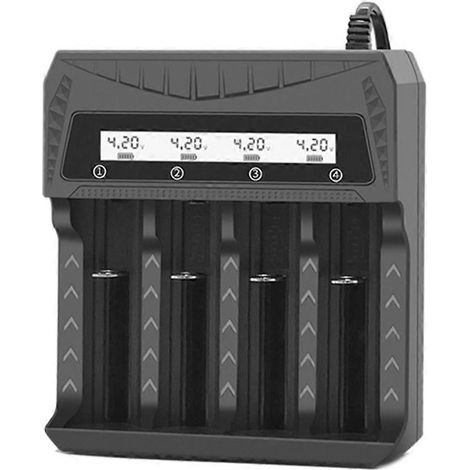 USB-Ladegerät für 18650-, 26650-, 21700-, 14500-, 16340- und 18500-Akkus sowie AA-Zellen