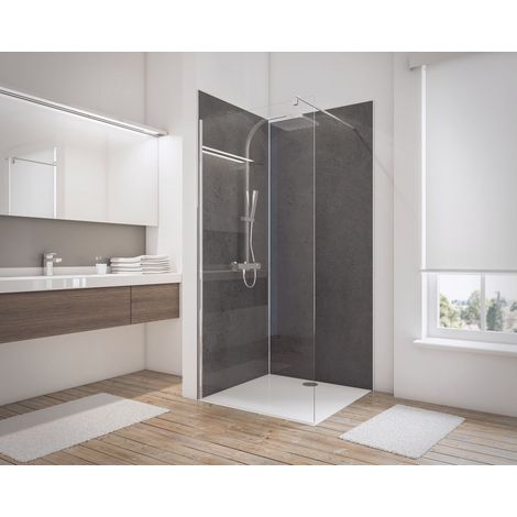 Lot de 2 panneaux muraux 100 x 210 cm Ardoise, Schulte