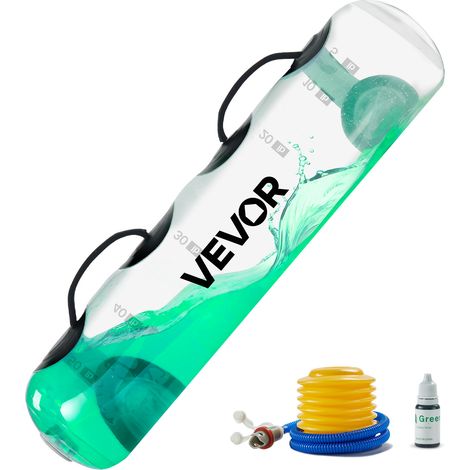 VEVOR Sac a Eau pour Fitness 31,75 kg, Sac Aquatique pour Musculation Reglable, Portable avec Poignees Solides, Materiel d’Entrainement pour Stabilite Equilibre CrossFit Exercices a Domicile Gym