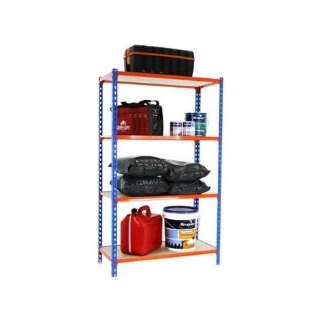 Simonrack Maderclick Plus 4/400 Metallregal blau orange
