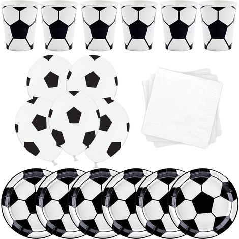 Set da calcio: piatti, bicchieri, palloncini (1/5)
