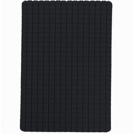 Cleafe - Tappeto Tappetino Antiscivolo Per Bagno Arredo 69x39cm Nero Con Quadratini 69775 - (1/2)