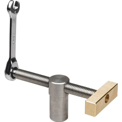 pince de serrage rapides pour établi de table avec 1 chien de banc pour trou de 20 mm, arrêt d'établi de positionnement et pinces rapides pour trou de 20 mm pour menuiserie,argent (1/5)