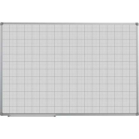 eurokraft basic, Tableau quadrillé, laqué blanc, l x h 900 x