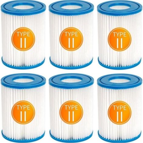 Cartouche filtrante compatible avec la pompe de filtration Bestway/Intex type 58094 II pour piscines hors sol (une cartouche). (1/4)