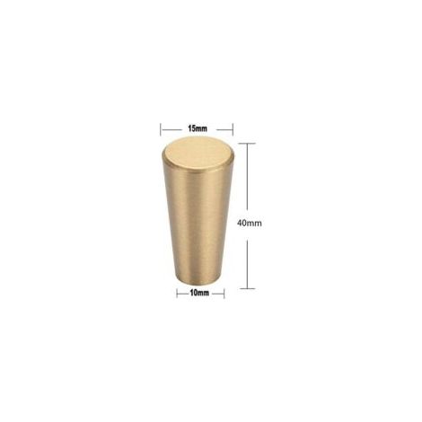 Set di 4 ganci da parete in ottone spazzolato, 40 mm x 15 mm, colore oro, ideali per appendere asciugamani e cappotti in bagno, appendiabiti, portasciugamani - Crezuo