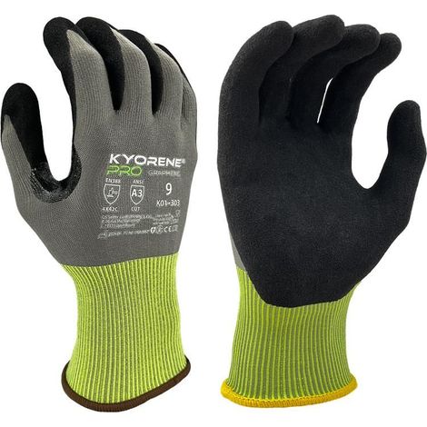 Gants de manutention KYORENE K01-303 taille 9, Résistant aux coupures, 12 Paires, Gris ( Prix pour Paquet de 12 Paires )