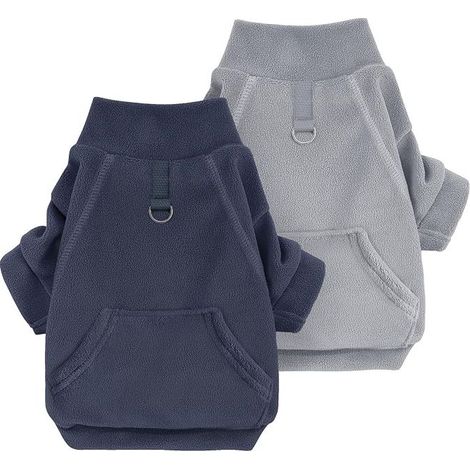 Dog Sweater Hoodie Pets Coat Warm Cotton Sweatshirt Clothes for Dogs with Pockets Dog Jumper for Dogs Bodysuit (1/5)