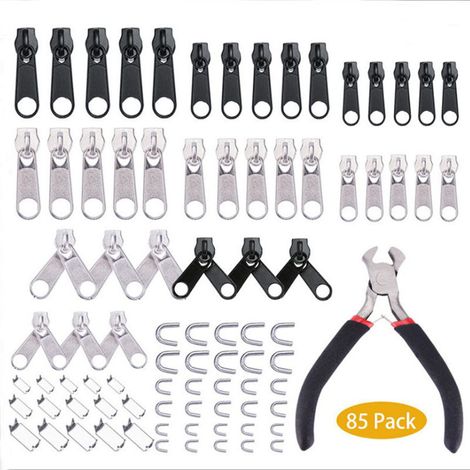 Kit de réparation de fermetures à glissière de 85 pièces pour tentes, sacs de couchage, valises (1/3)
