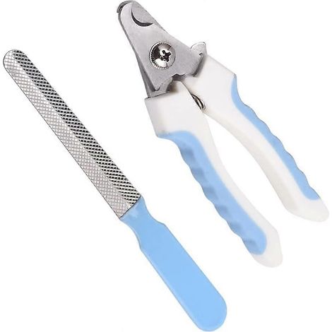 Nagelknipper met vijl voor katten en honden, kattenklauwknipper met stevige antisliphandgrepen voor huisdieren zoals honden en katten. (1/3)
