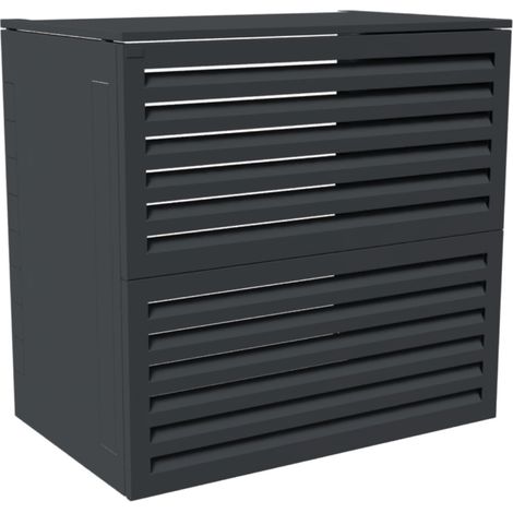 Cache clim acoustique extérieur Atole aluminium 130x135x85cm gris