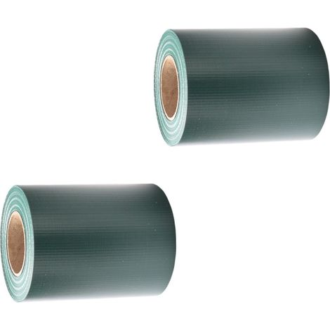 SWANEW Strisce privacy, PVC, strisce paravento, tappeto a doppia asta 50mx2 Verde (1/5)