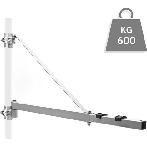 Brazo giratorio elevación soporte polipasto 600 g 110cm cable cabrestante fijación pluma 160002387