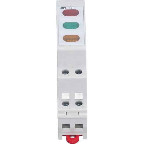 Voyant LED rail DIN rouge jaune vert pour démarreur magnétique contacteur 230V AC DC (1/5)